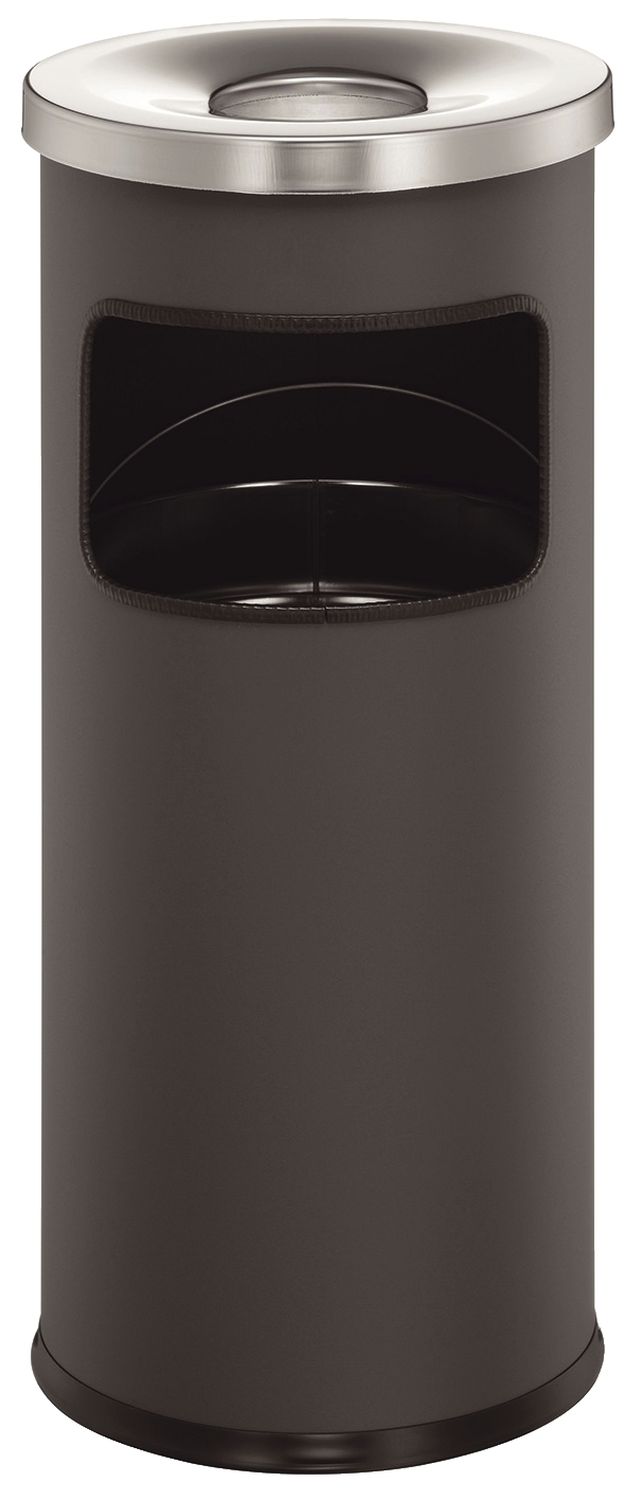 Papierkorb mit Ascher SAFE Metall - Ø250 x 630 mm, 17 l, anthrazit Papierkorb mit Ascher SAFE Metall - Ø250 x 630 mm, 17 l, anthrazit