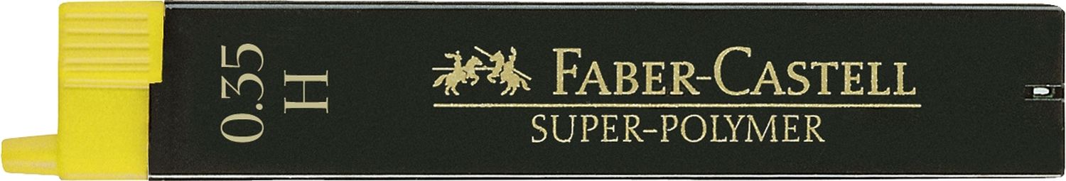 Feinmine SUPER-POLYMER - 0,35 mm, H, tiefschwarz, 12 Minen Feinmine SUPER-POLYMER - 0,35 mm, H, tiefschwarz, 12 Minen