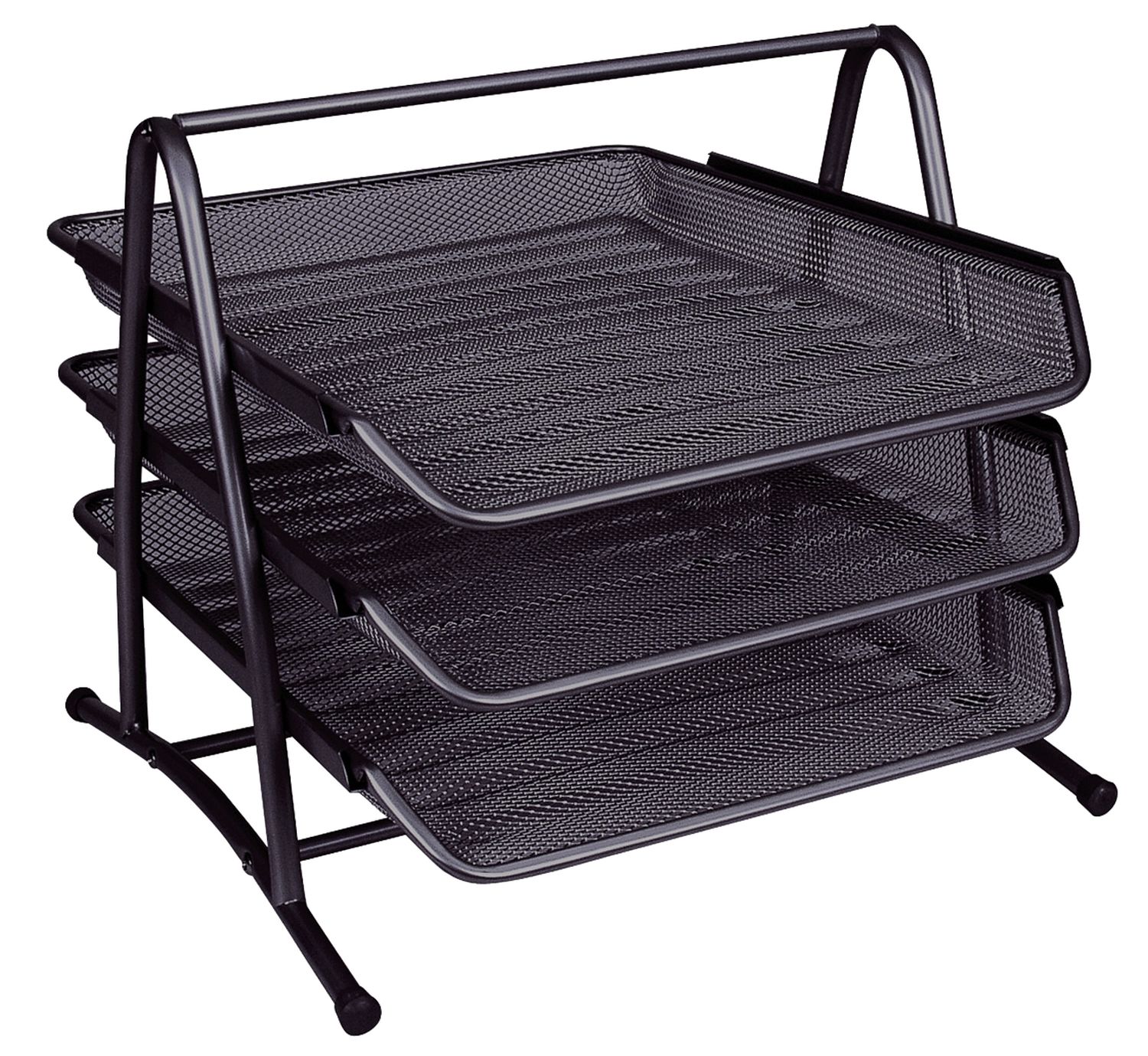 Briefablage-Set Q-Connect KF00823 aus Metalldraht, 3 Fächer bis C4, schwarz Briefablage-Set Q-Connect KF00823 aus Metalldraht, 3 Fächer bis C4, schwarz
