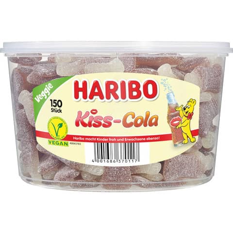 Fruchtgummi Haribo Kiss-Cola 140450008, 150 Stück, 1.350 g