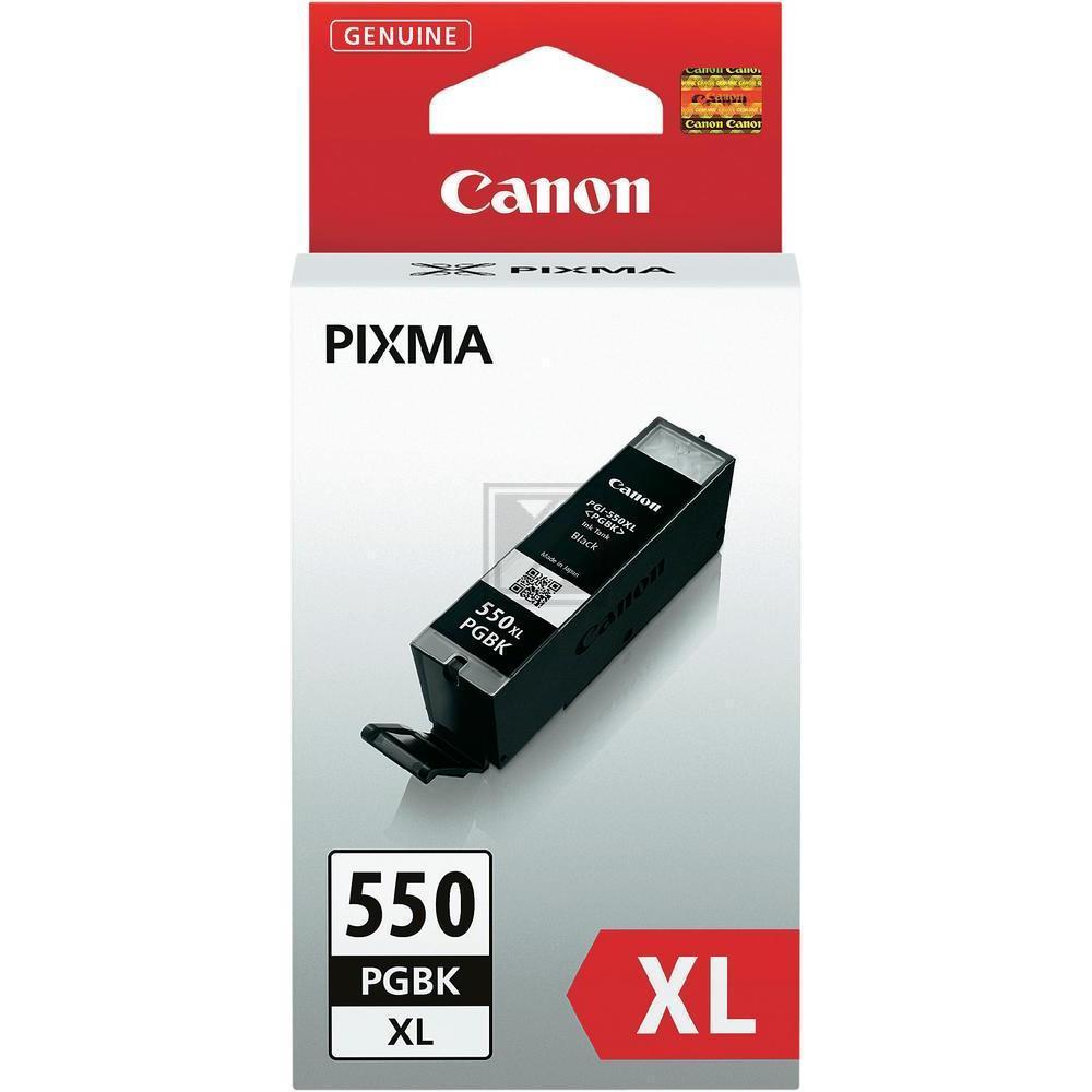 Original Tinte Canon PGI-550PGBKXL (6431B001), ca. 500 Seiten, schwarz