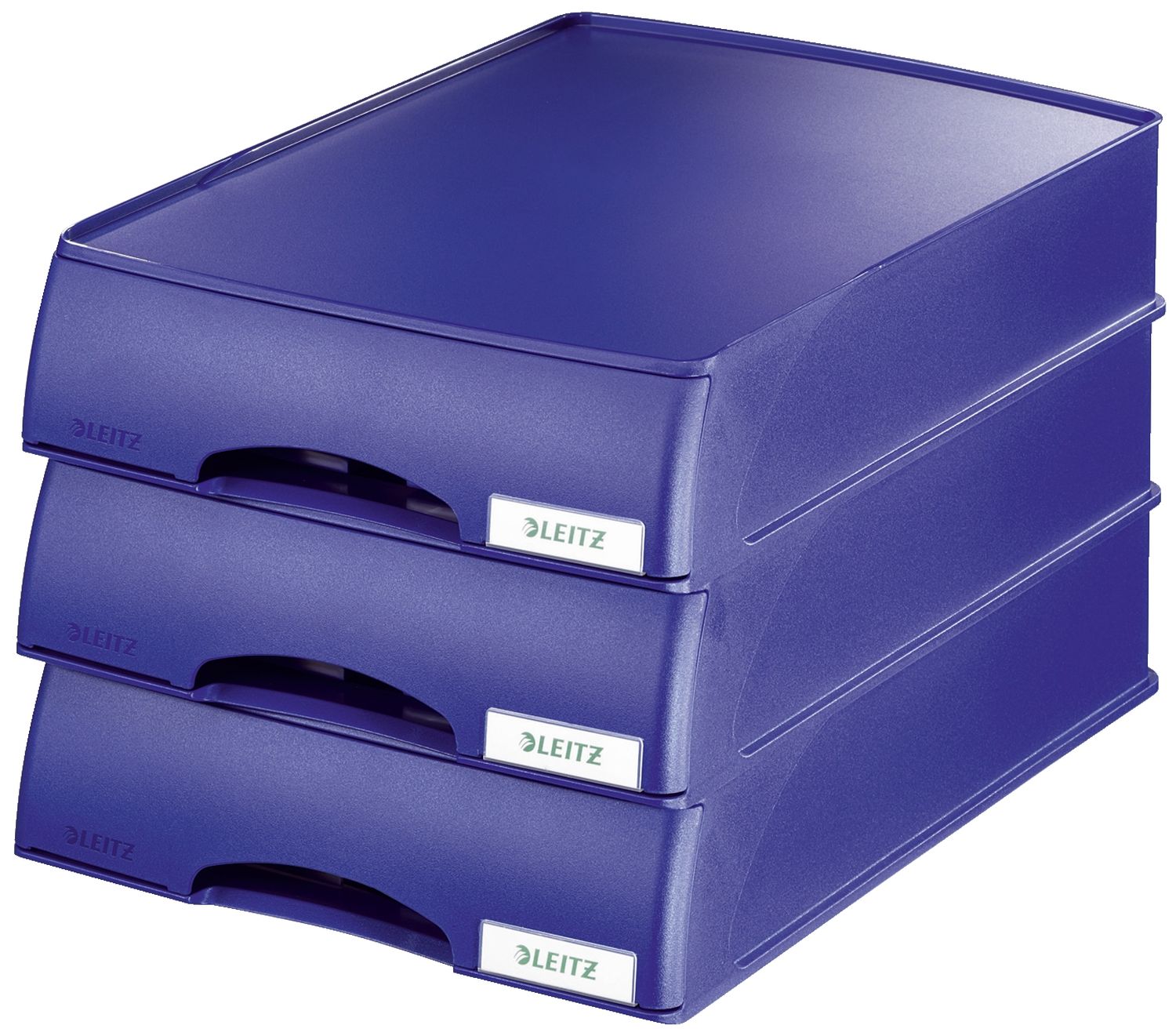 Briefablage Leitz plus 5210-00-35 mit Schublade, DIN A4, Polystyrol, blau Briefablage Leitz plus 5210-00-35 mit Schublade, DIN A4, Polystyrol, blau