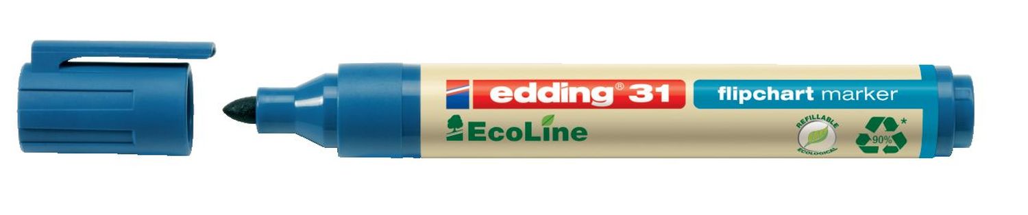 31 Flipchartmarker EcoLine - nachfüllbar, 1,5 - 3 mm, blau 31 Flipchartmarker EcoLine - nachfüllbar, 1,5 - 3 mm, blau