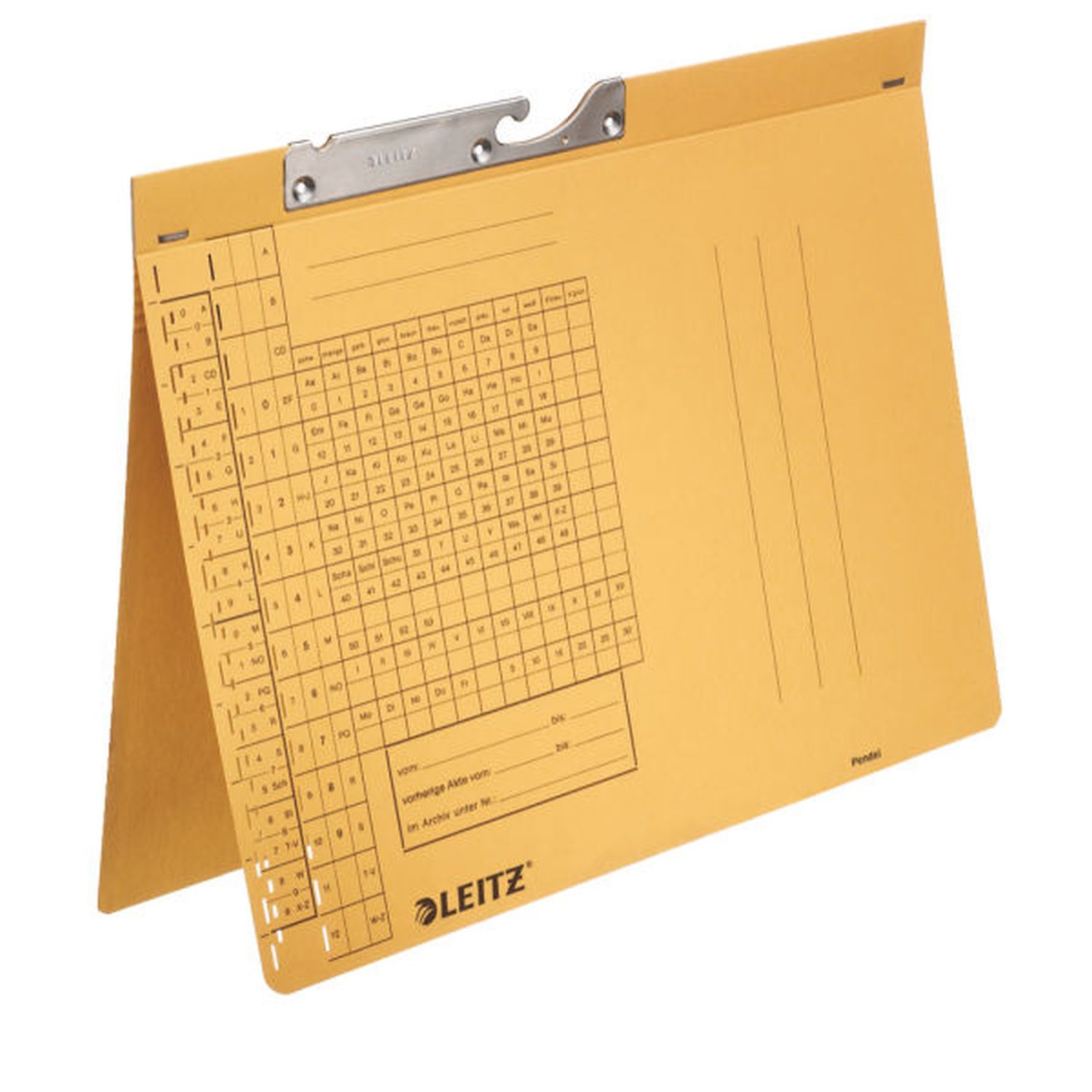 Pendelhefter Leitz 2094-00-15, DIN A4, Amtsheftung, Manilakarton (RC), gelb Pendelhefter Leitz 2094-00-15, DIN A4, Amtsheftung, Manilakarton (RC), gelb