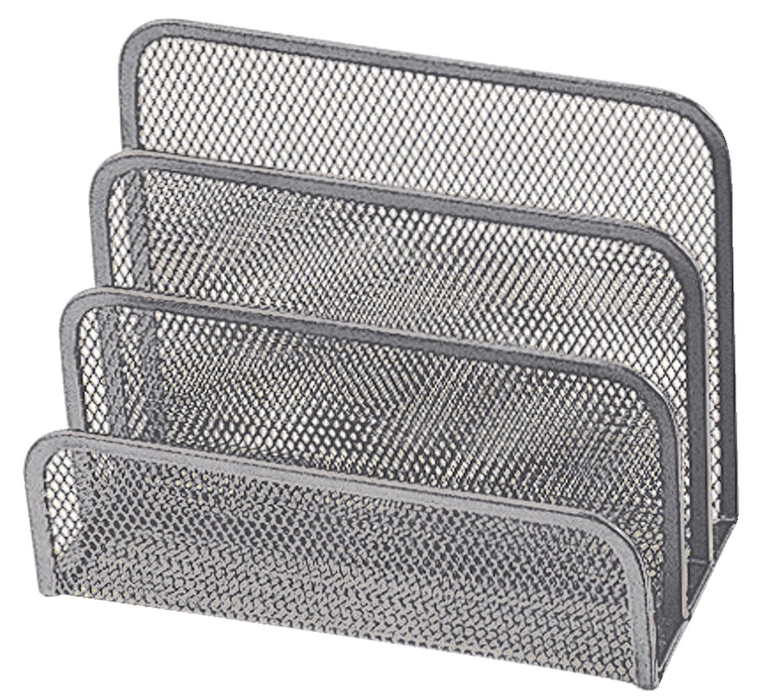 Briefständer Q-Connect® KF00876, Metalldraht mit 3 Fächern, silber Briefständer Q-Connect® KF00876, Metalldraht mit 3 Fächern, silber