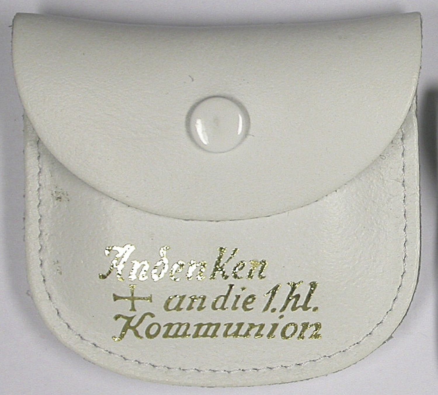 Rosenkranzetui - Leder, 7,5 x 6,5 cm, weiß Rosenkranzetui - Leder, 7,5 x 6,5 cm, weiß