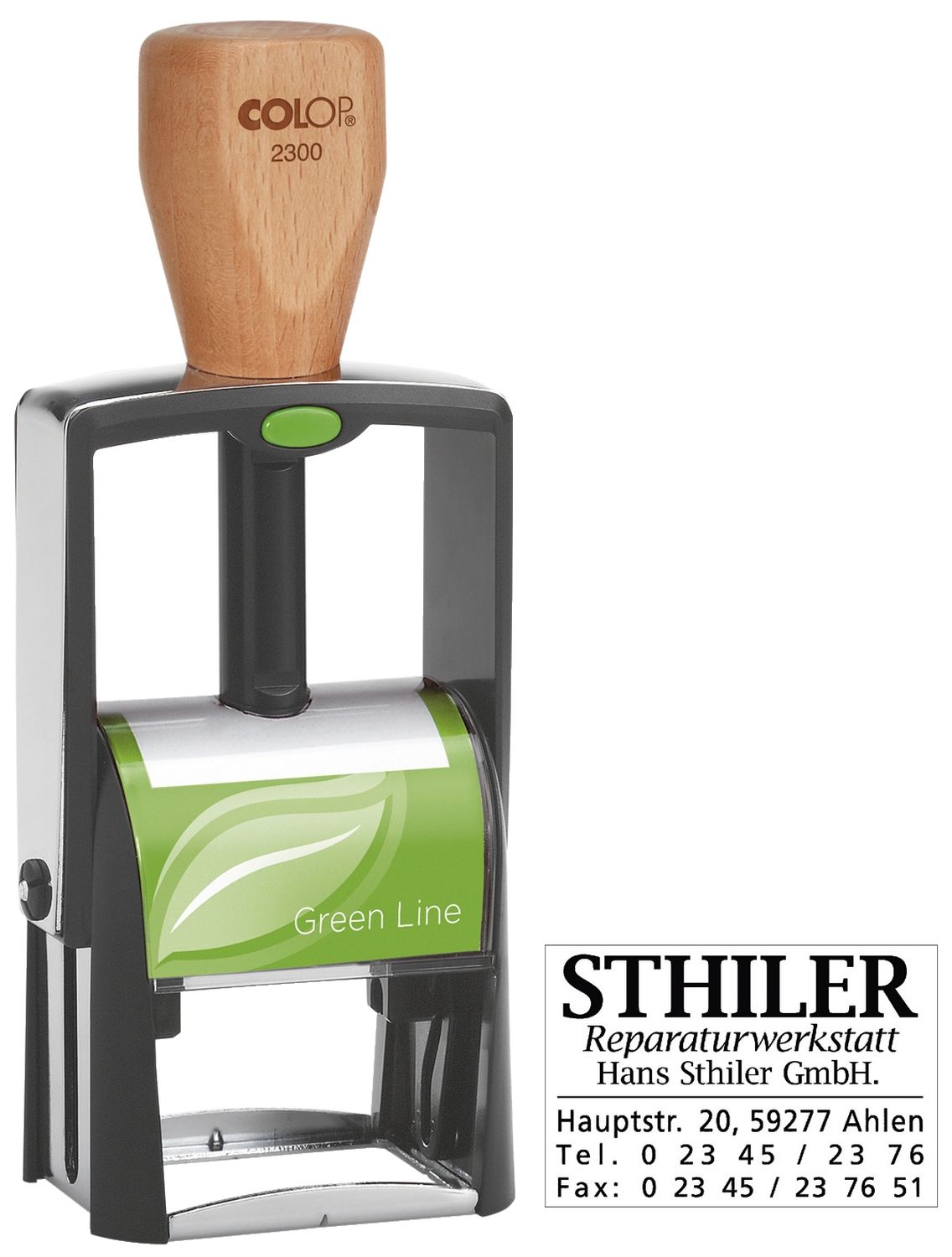 Classic 2300 Green Line - max. 7 Zeilen, 30 x 45 mm Classic 2300 Green Line - max. 7 Zeilen, 30 x 45 mm