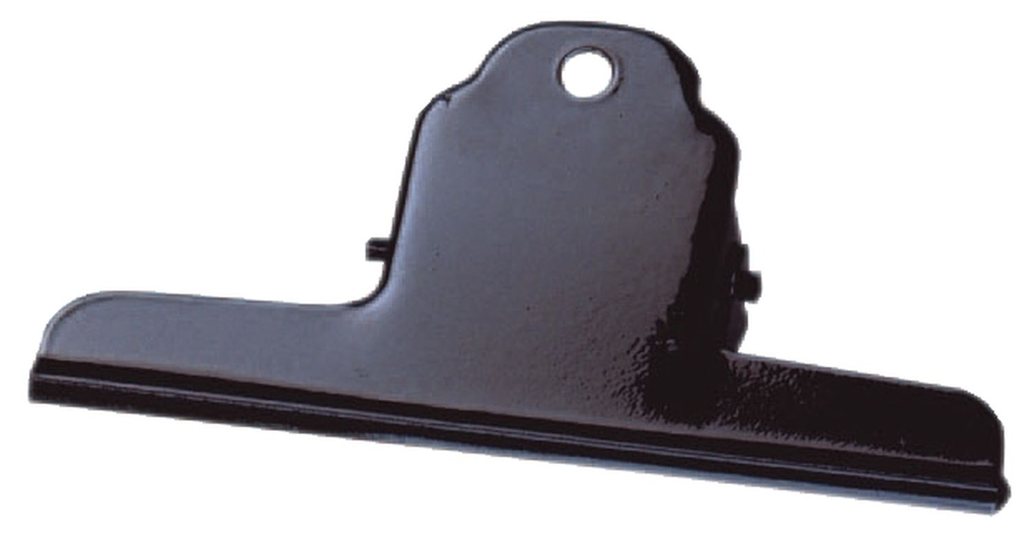 Briefklemmern - Metall lackiert, 125 mm, Klemmvolumen 40 mm, schwarz, 10 Stück