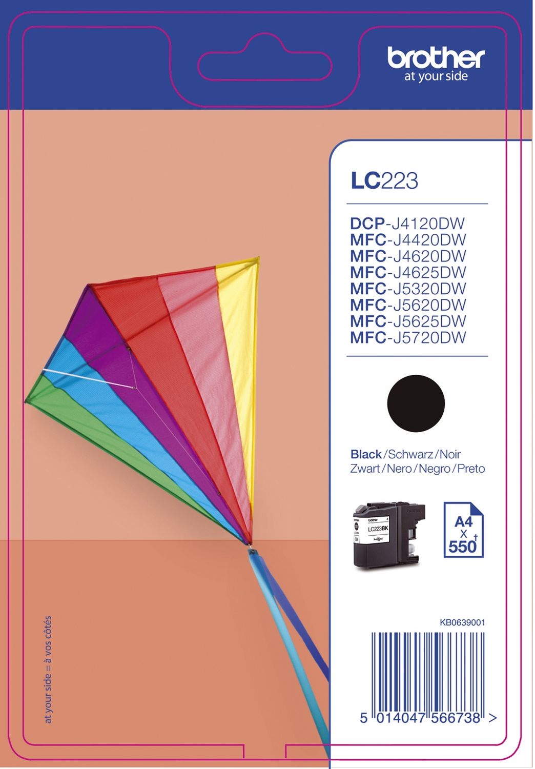 Original Brother Tintenpatrone schwarz (LC-223BK)