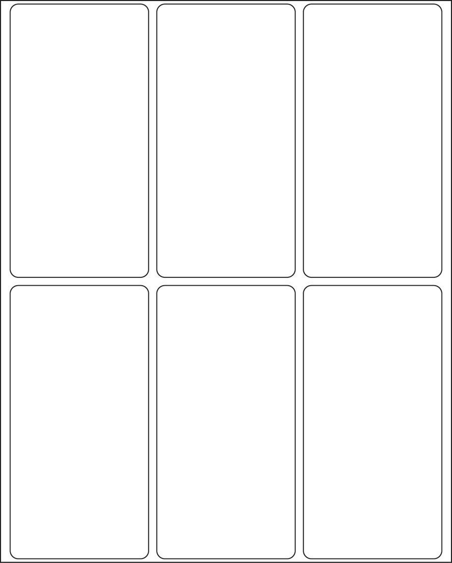 2480 Vielzwecketiketten - weiß, 34x67 mm, matt, 192 Stück