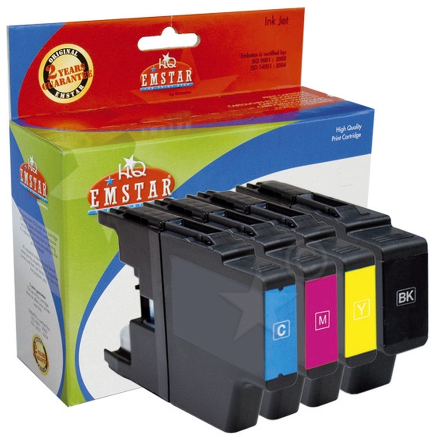 Alternativ Emstar Tintenpatrone MultiPack Bk,C,M,Y (12BRDCPJ525MULTI-B67,B67)