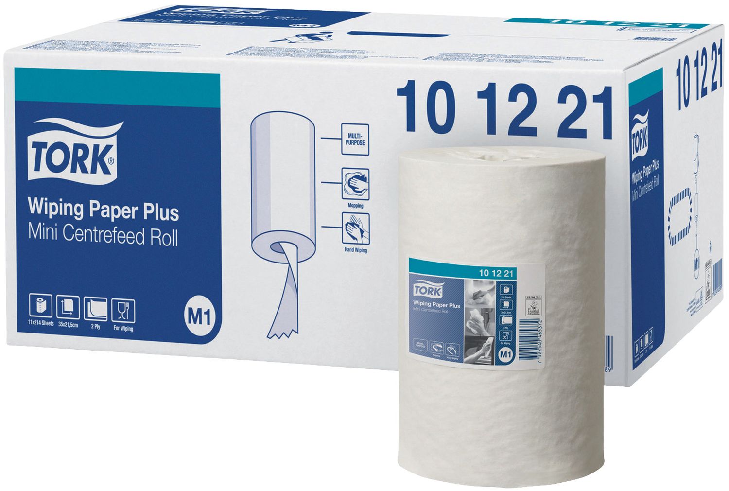 Wischtücher - 2-lagig, 21,5 x 35 cm, 11 Rollen à 210 Tücher, hochweiß Wischtücher - 2-lagig, 21,5 x 35 cm, 11 Rollen à 210 Tücher, hochweiß