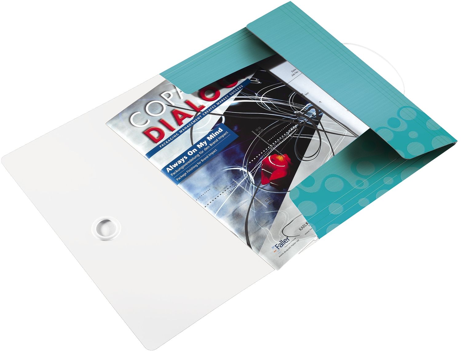 4599 Eckspannermappe WOW - A4, PP, eisblau 4599 Eckspannermappe WOW - A4, PP, eisblau