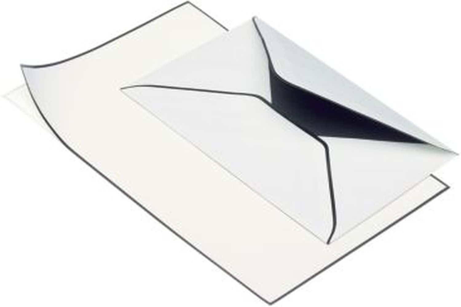 Briefmappe Trauerpost - A5/C6 weiß matt, je 5 Stück