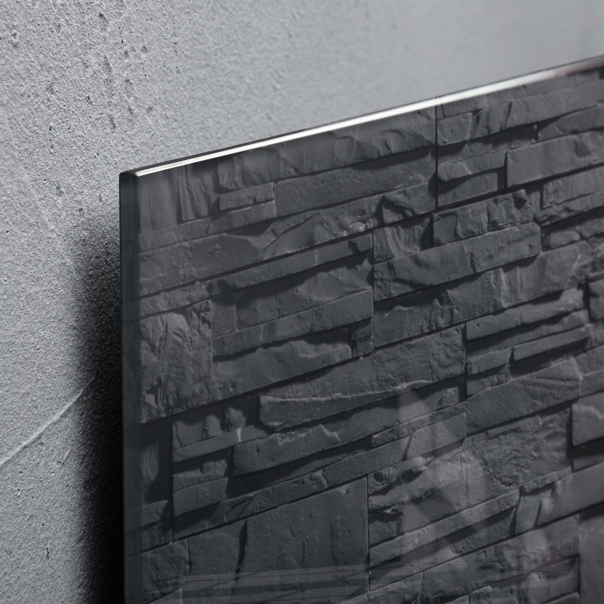 Glas-Magnetboard Artverum - Design Schiefer-Stone, 91 x 46 cm Glas-Magnetboard Artverum - Design Schiefer-Stone, 91 x 46 cm
