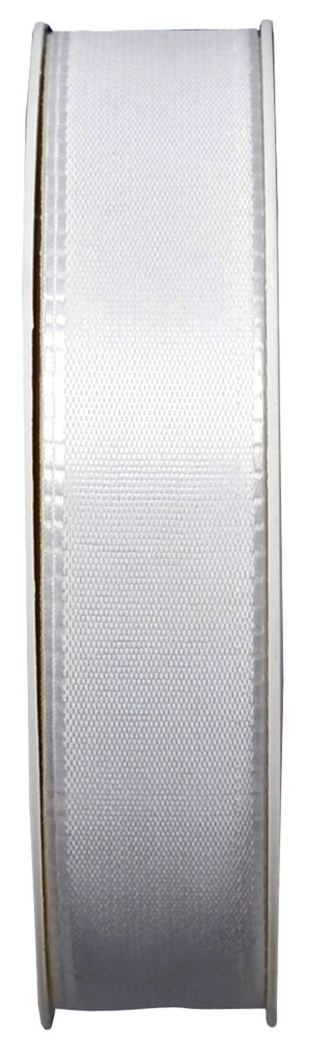 Basic Taftband - 25 mm x 50 m, weiß