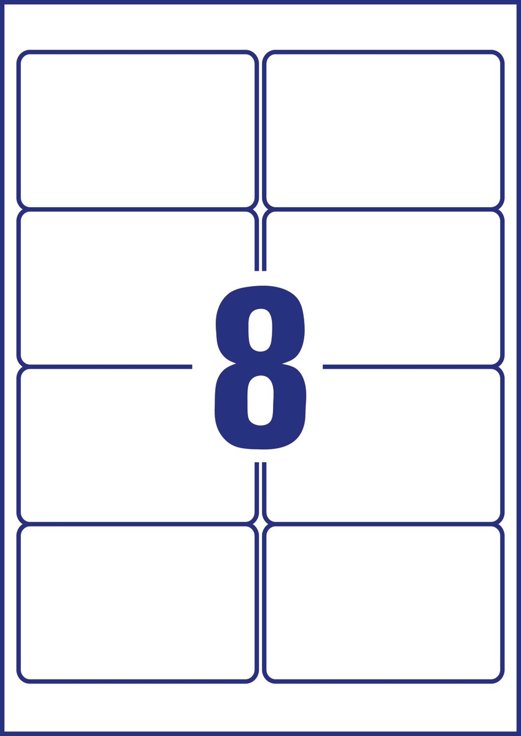 L4745REV-25 Universal-Etiketten - 96 x 63,5 mm, weiß, 240 Etiketten/30 Blatt, wiederablösbar