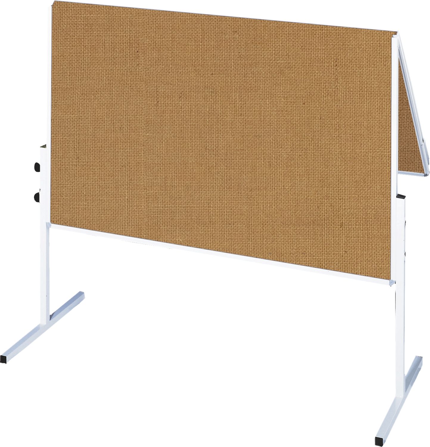 Moderationstafel U-Act!Line® - 120 x 150 cm, braun/Jute, klappbar