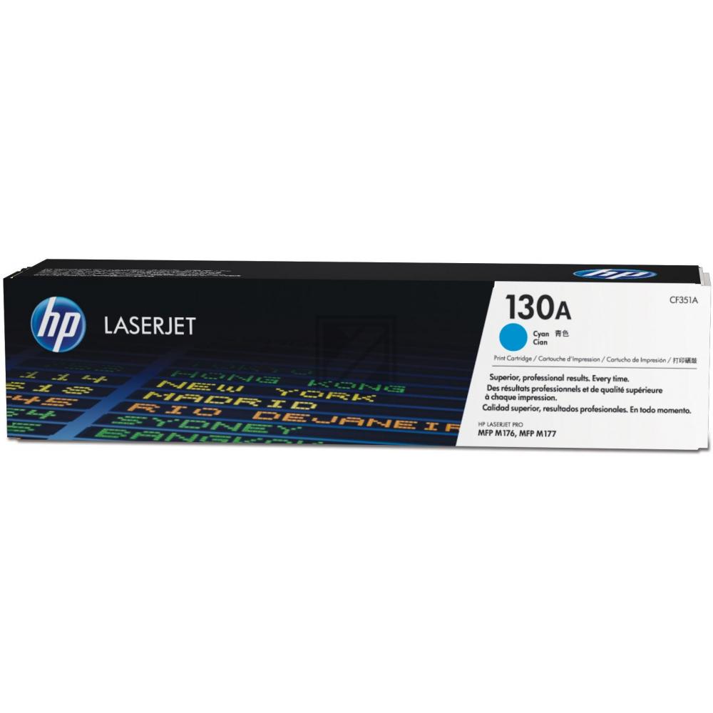 Originaltoner HP 130A (CF351A), ca. 1.000 Seiten, cyan