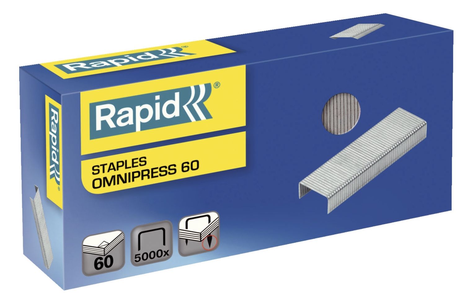 Heftklammern Omnipress 60 verzinkt, 5000 Stück Heftklammern Omnipress 60 verzinkt, 5000 Stück