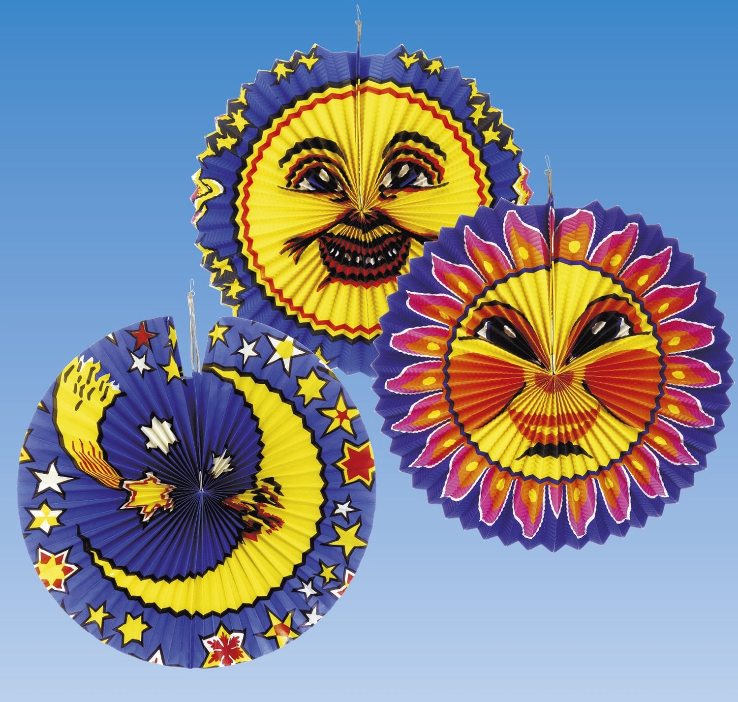Laterne Sonne & Mond - Ø 36 - 42 cm, sortiert Laterne Sonne & Mond - Ø 36 - 42 cm, sortiert