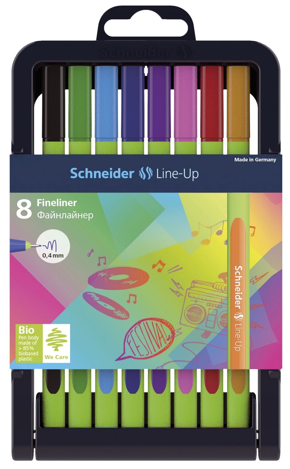 Fineliner Line-Up - 0,4 mm, 8 Stück, sortiert Fineliner Line-Up - 0,4 mm, 8 Stück, sortiert