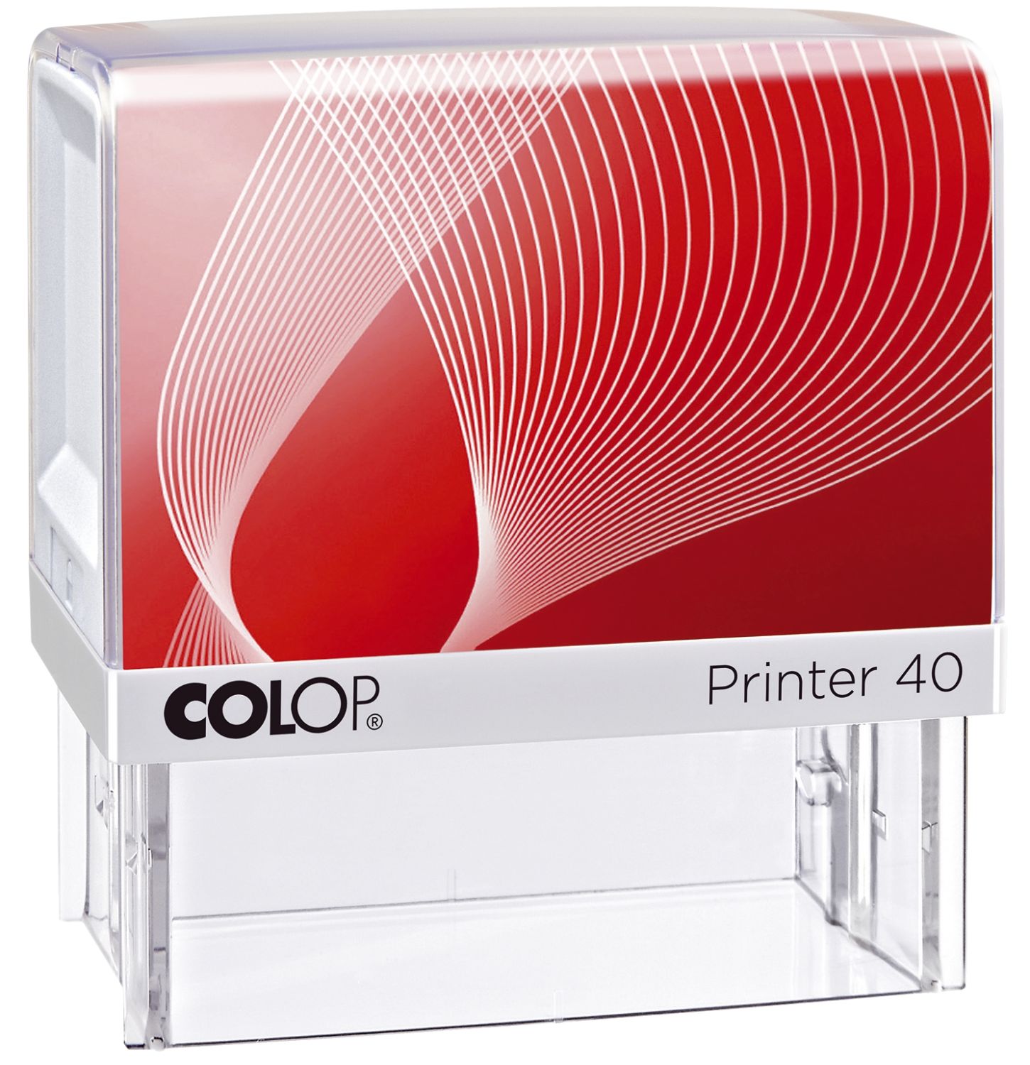 Printer 40 mit Logo - für max. 6 Zeilen mit Logo, 23 x 59 mm Printer 40 mit Logo - für max. 6 Zeilen mit Logo, 23 x 59 mm