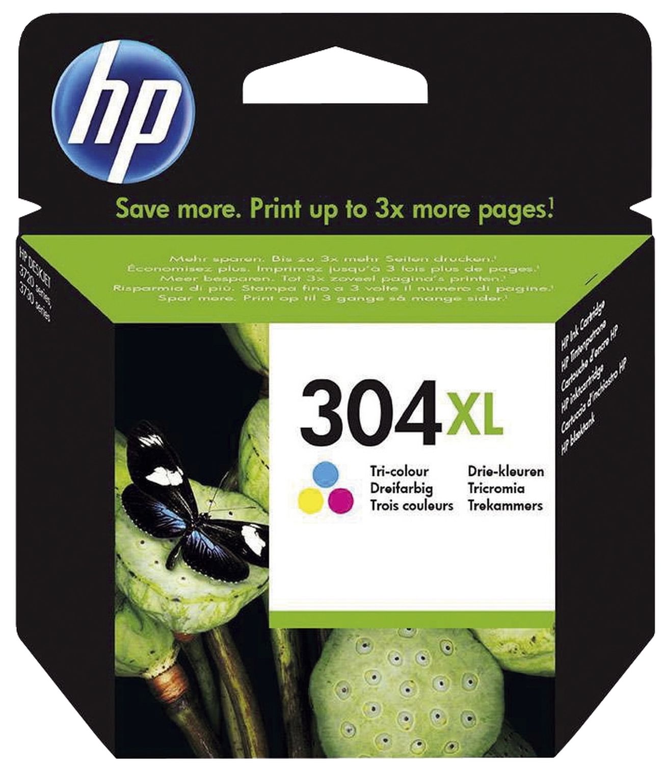 Original HP Druckkopfpatrone color (N9K07AE,N9K07AE#ABE,N9K07AE#BA3,N9K07AE#UUS,304XL,304XLC,304XLCOLOR,NO304XL,NO304XLC,NO304XLCOLOR)
