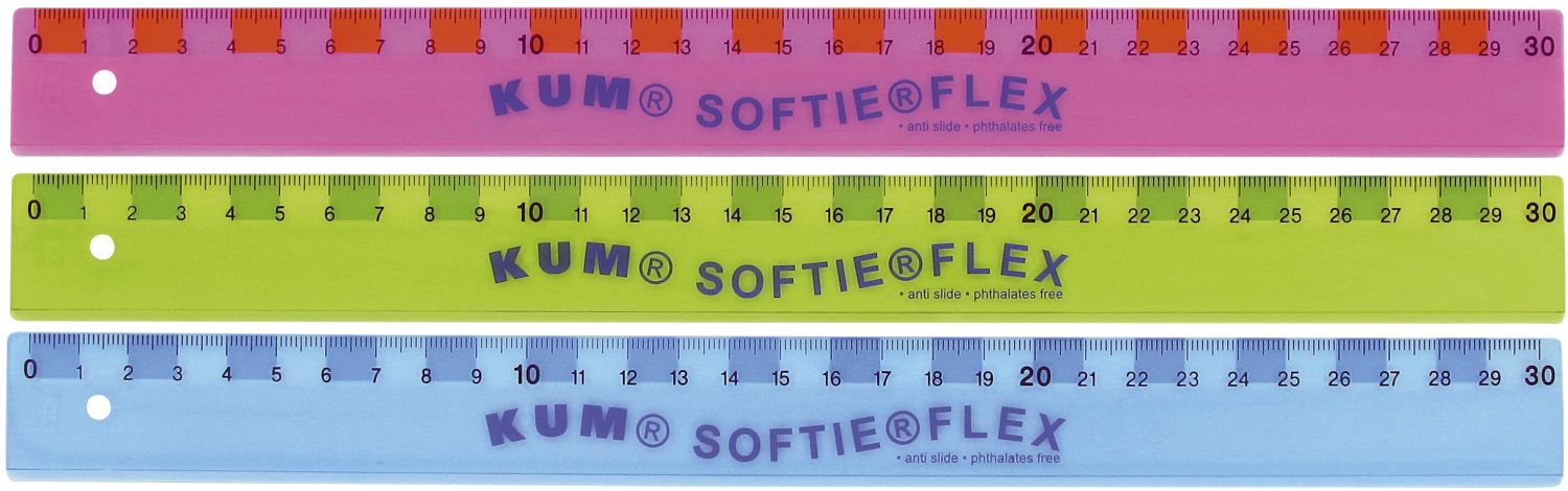 Lineal Kunststoff SOFTIE®FLEX - 30 cm, flexibel, sortiert Lineal Kunststoff SOFTIE®FLEX - 30 cm, flexibel, sortiert