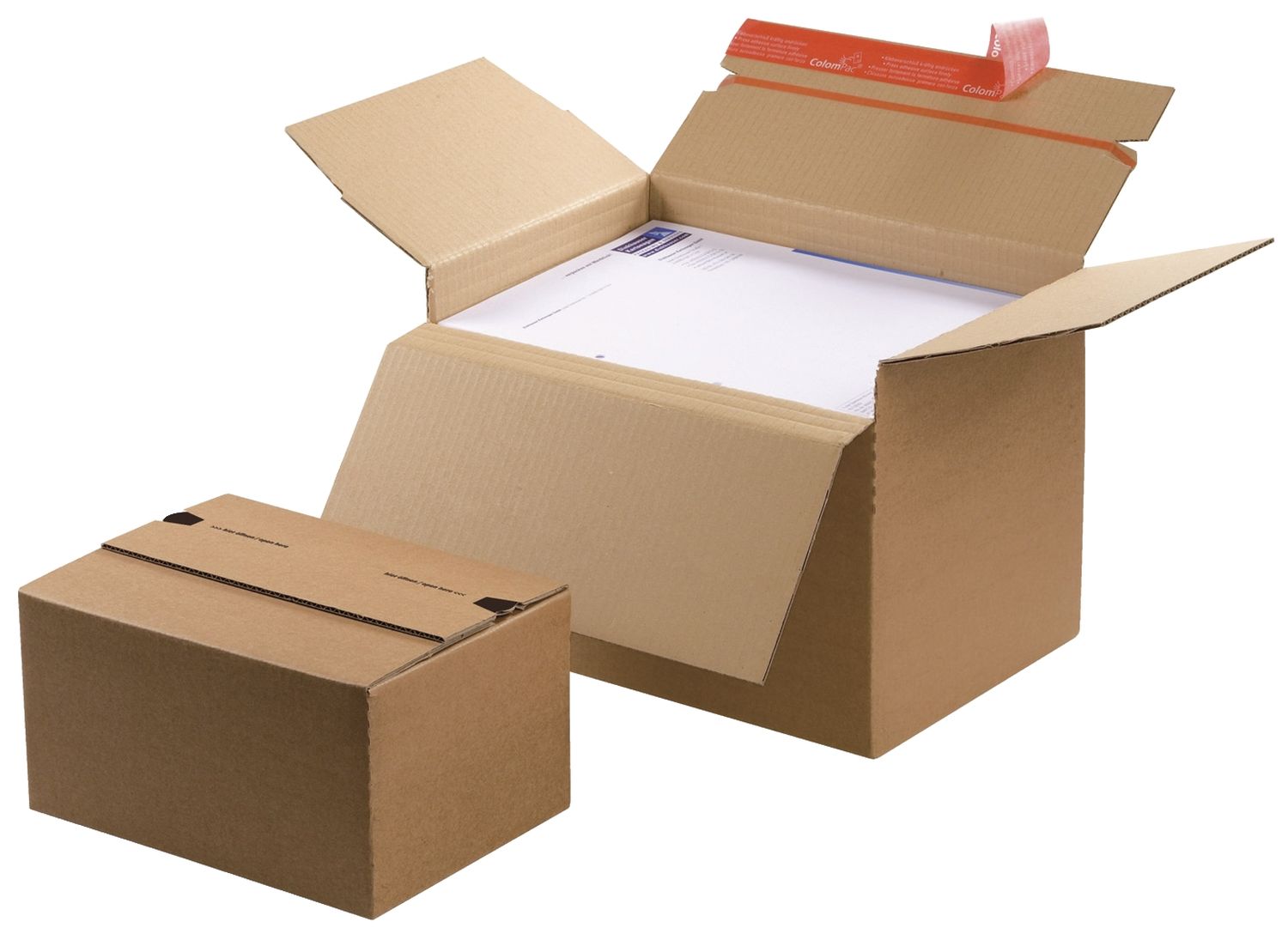 Blitzbodenkarton - 450x325x190-310 mm, sk, braun, höhenvariabel Blitzbodenkarton - 450x325x190-310 mm, sk, braun, höhenvariabel