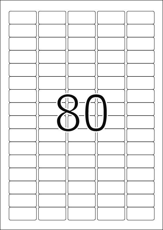 4336 Etiketten Premium A4, weiß 35,6x16,9 mm Papier matt 2000 St.