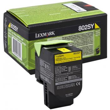 Original Lexmark Toner-Kit gelb return program (0080C2SY0,080C2SY0,80C2SY0,802SY,NO802SY)