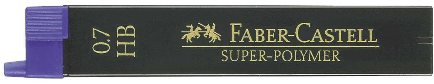 Feinmine SUPER POLYMER - 0,7 mm, HB, tiefschwarz, 12 Minen Feinmine SUPER POLYMER - 0,7 mm, HB, tiefschwarz, 12 Minen