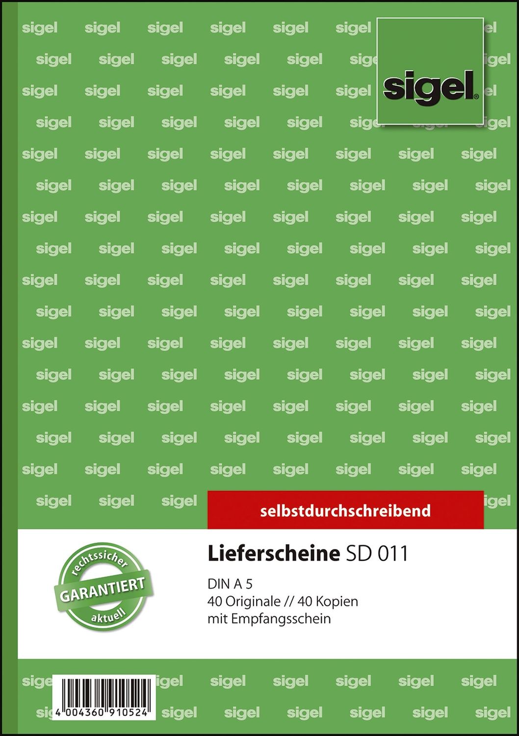 Lieferscheine mit Empfangsschein - A5, 1. und 2. Blatt bedruckt, SD, MP, 2 x 40 Blatt Lieferscheine mit Empfangsschein - A5, 1. und 2. Blatt bedruckt, SD, MP, 2 x 40 Blatt