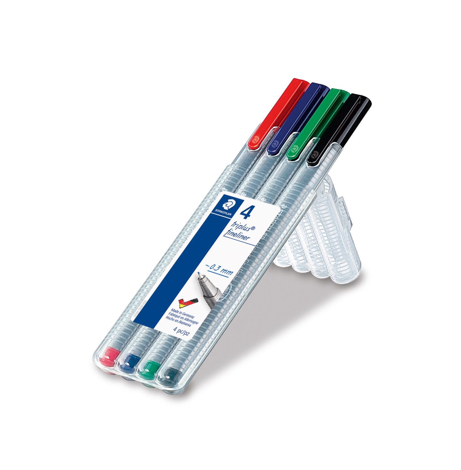 Feinschreiber triplus® - 0,3 mm, Aufstellbox, 4 Farben Feinschreiber triplus® - 0,3 mm, Aufstellbox, 4 Farben