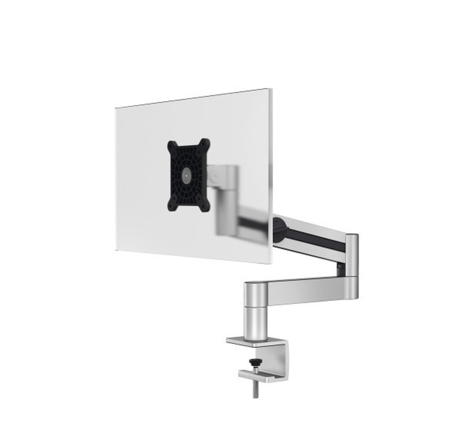 Monitorwandhalter mit Arm für 1 Monitor - silber, Tischklemme Monitorwandhalter mit Arm für 1 Monitor - silber, Tischklemme