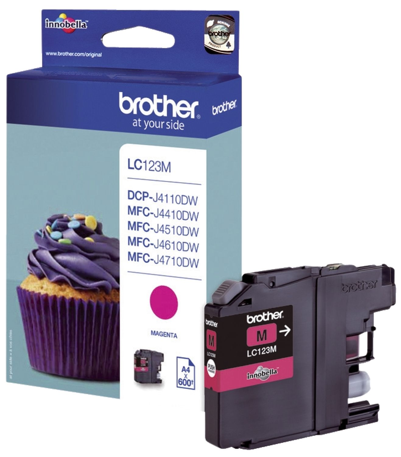 Original Brother Tintenpatrone magenta (LC-123M)