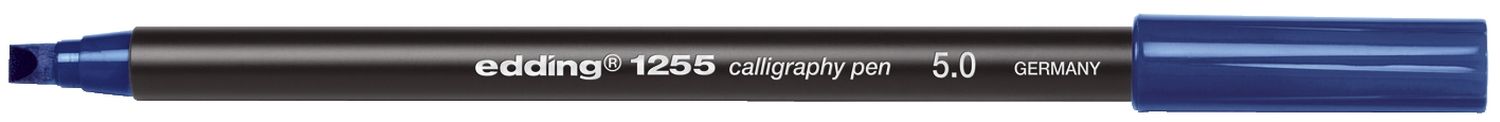 1255 Kalligrafie Stift - Fasermaler, 5,0 mm, stahlblau 1255 Kalligrafie Stift - Fasermaler, 5,0 mm, stahlblau