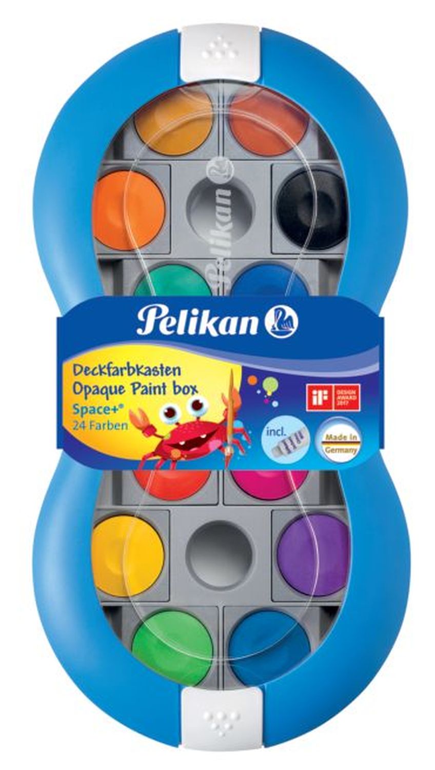 Farbkasten Space+ blau, 24 Farben inkl. 7,5 ml Deckweiß