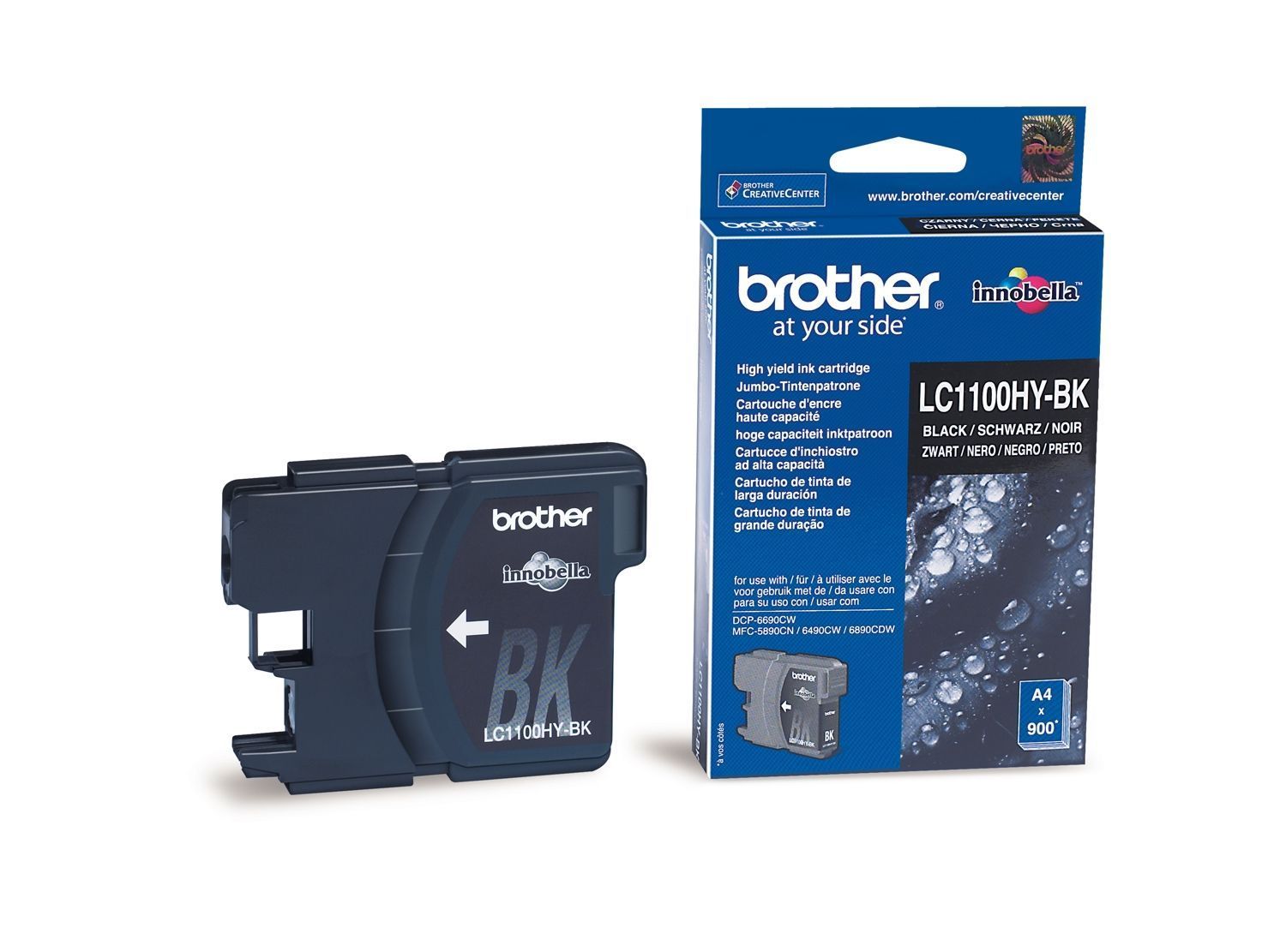 Original Brother Tintenpatrone schwarz High-Capacity (LC-1100HYBK)