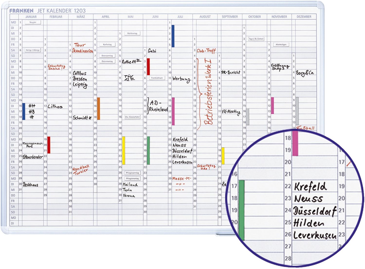 JetKalender 1203 - 12 Monate, 120 x 90 cm