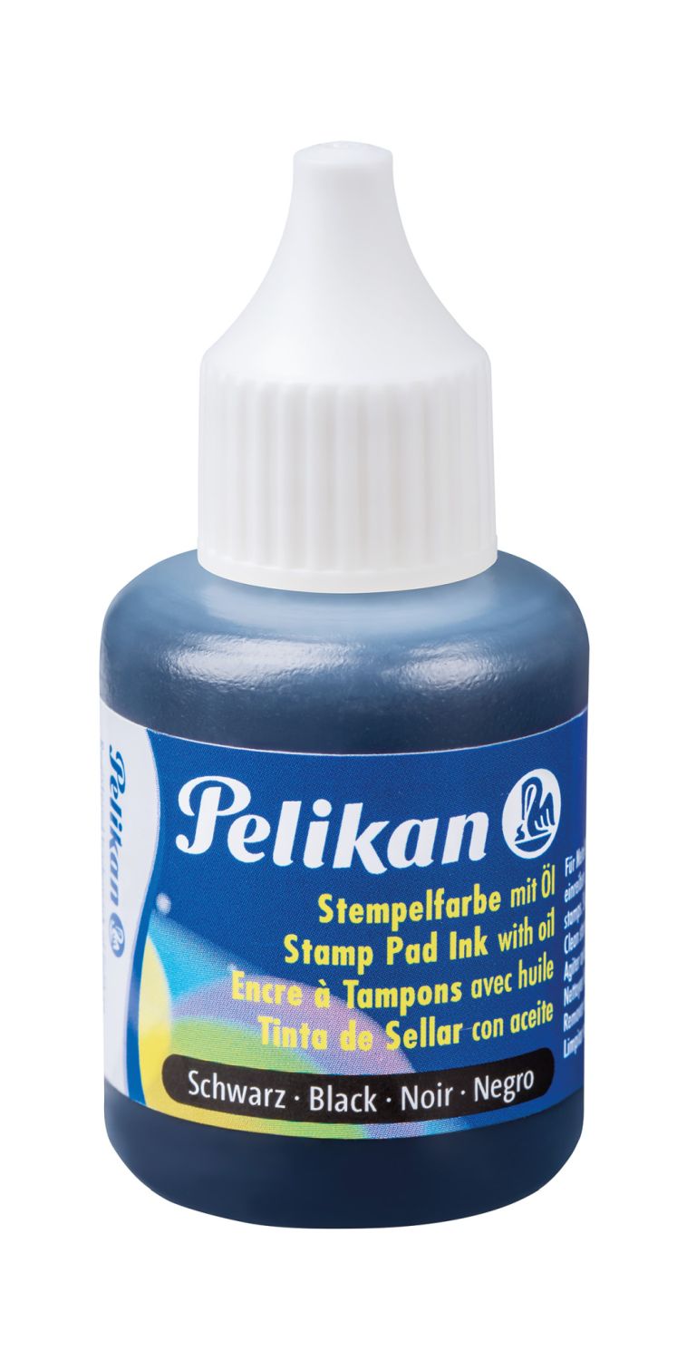 Stempelfarbe 4 - mit Öl, 30 ml, schwarz Kunststoff-Behälter mit Spritzdüse Stempelfarbe 4 - mit Öl, 30 ml, schwarz Kunststoff-Behälter mit Spritzdüse