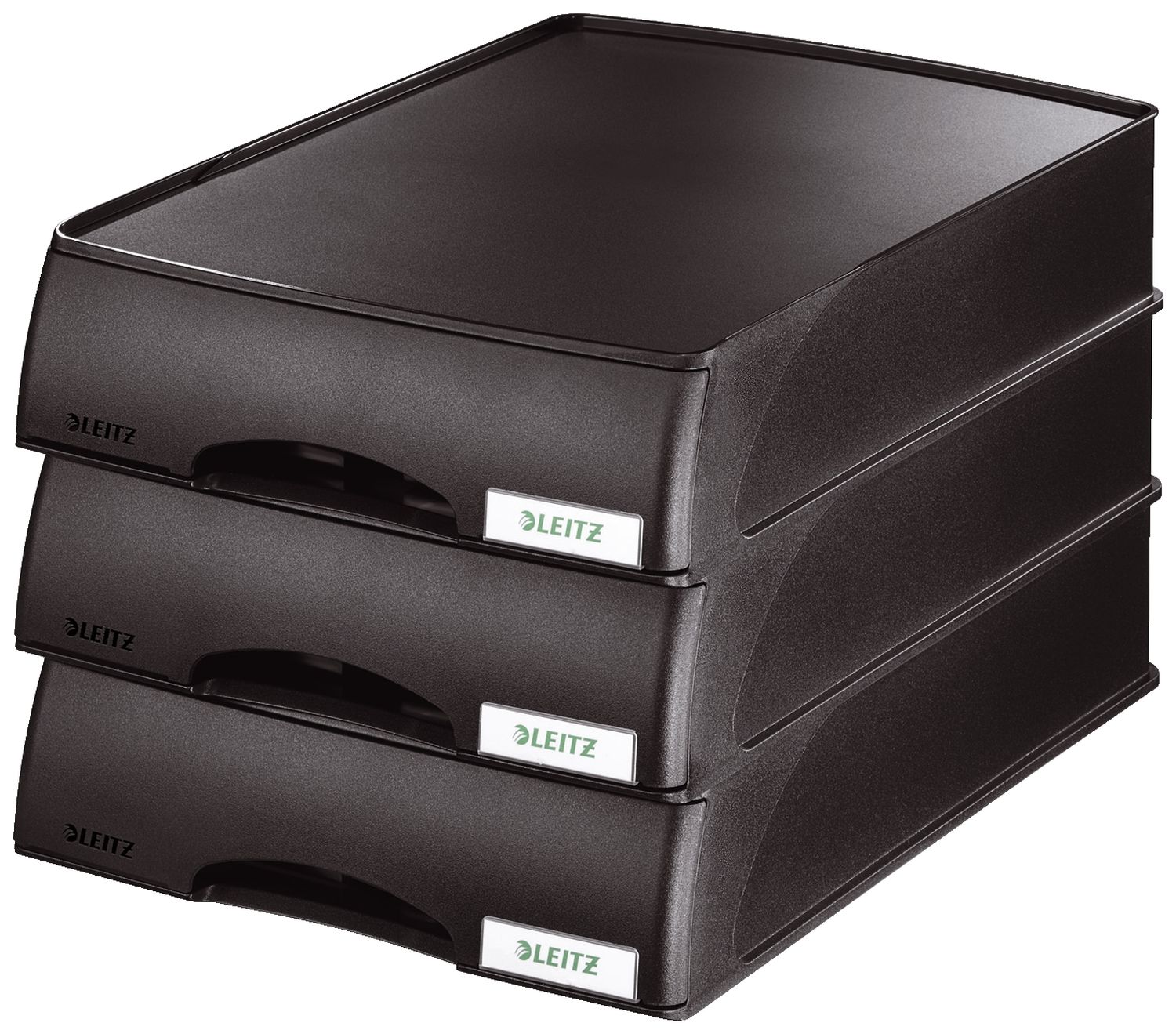 Briefablage Leitz plus 5210-00-95 mit Schublade, DIN A4, Polystyrol, schwarz Briefablage Leitz plus 5210-00-95 mit Schublade, DIN A4, Polystyrol, schwarz