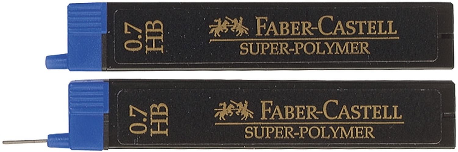 Feinmine SUPER POLYMER - 0,7 mm, HB, tiefschwarz, 12 Minen Feinmine SUPER POLYMER - 0,7 mm, HB, tiefschwarz, 12 Minen