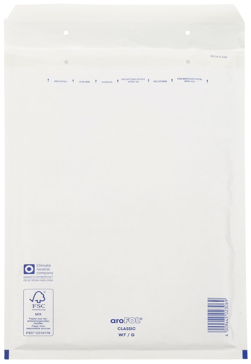 Luftpolstertaschen Nr. 7, 230x340 mm, weiß, 100 Stück Luftpolstertaschen Nr. 7, 230x340 mm, weiß, 100 Stück