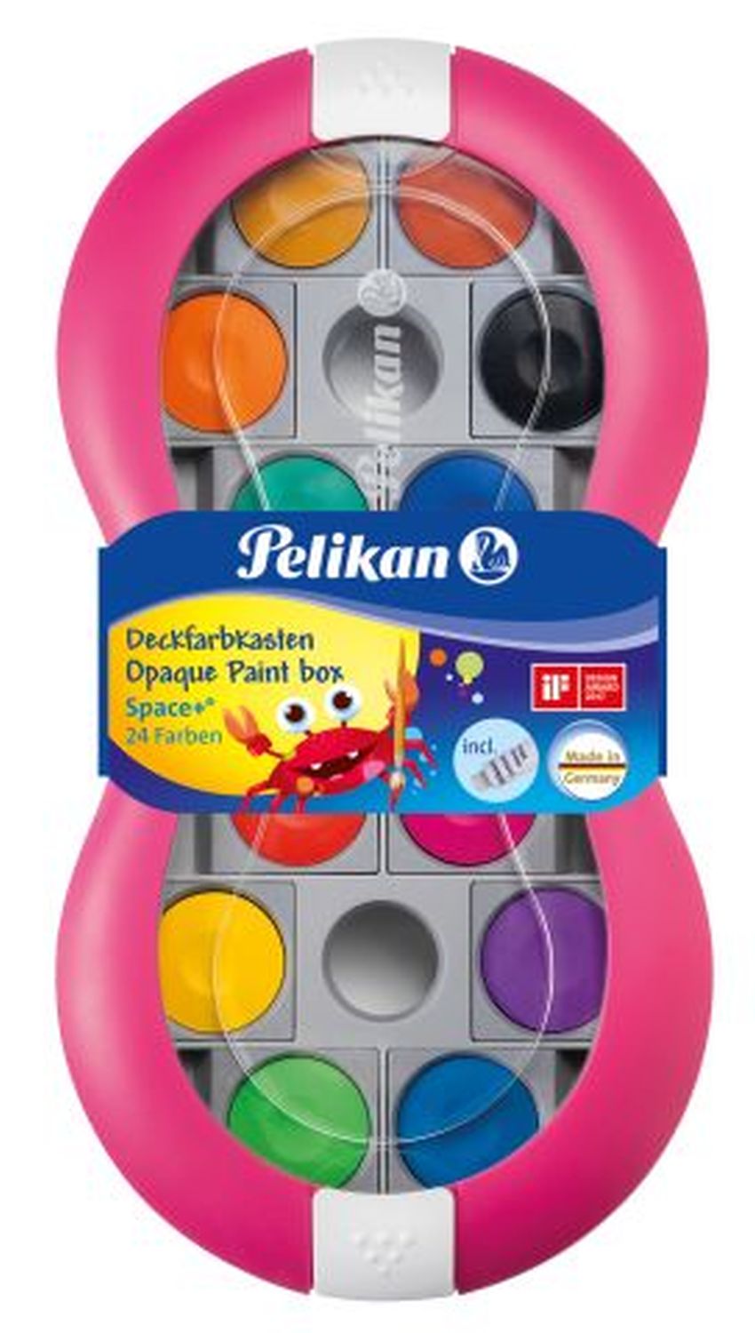 Farbkasten Space+ magenta, 24 Farben inkl. 7,5 ml Deckweiß