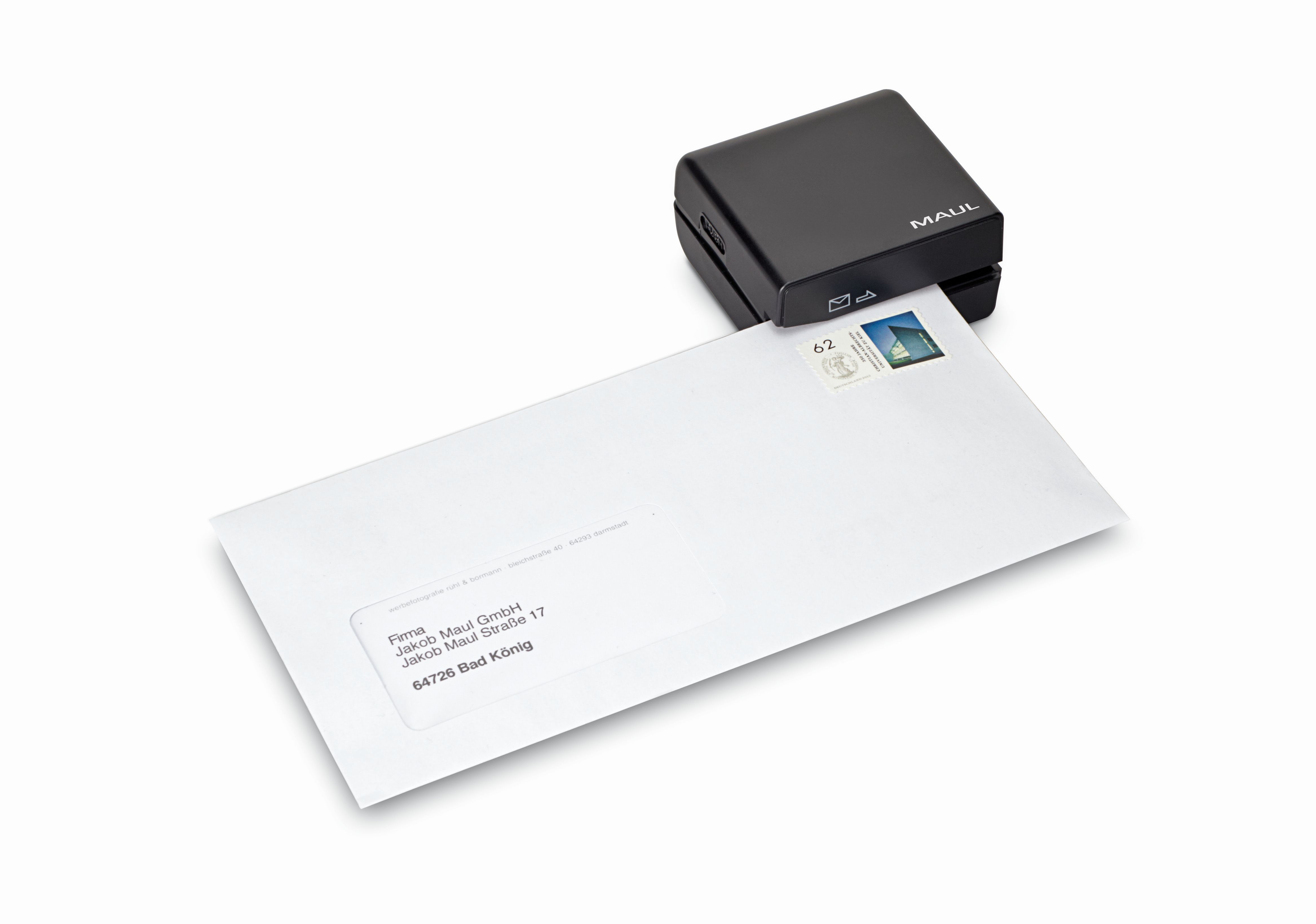 Brieföffner elektrisch Maul 7561890, 7,4 x 7 x 4 cm, schwarz Brieföffner elektrisch Maul 7561890, 7,4 x 7 x 4 cm, schwarz