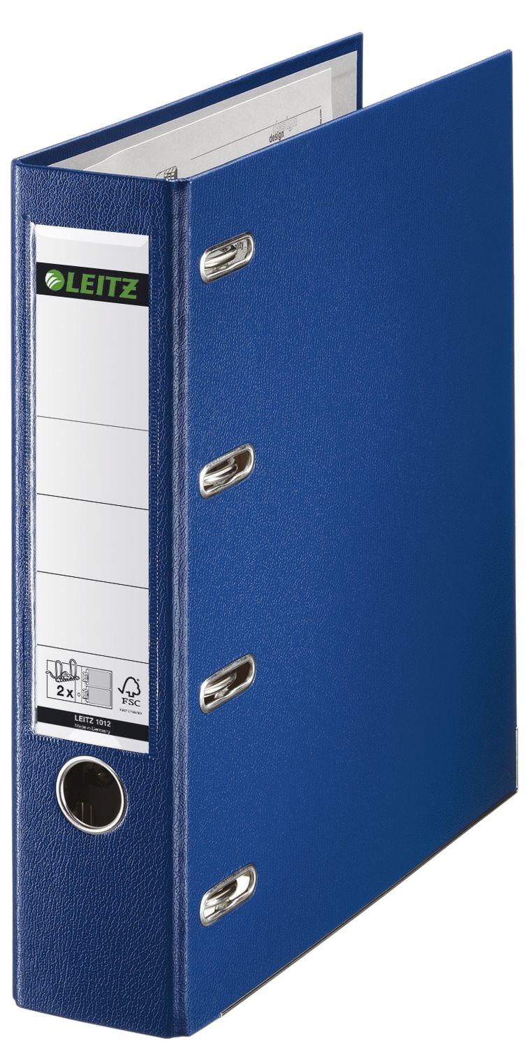 Doppelordner Leitz 1012-00-35 2 x DIN A5 quer, Plastik, breit 75 mm, blau
