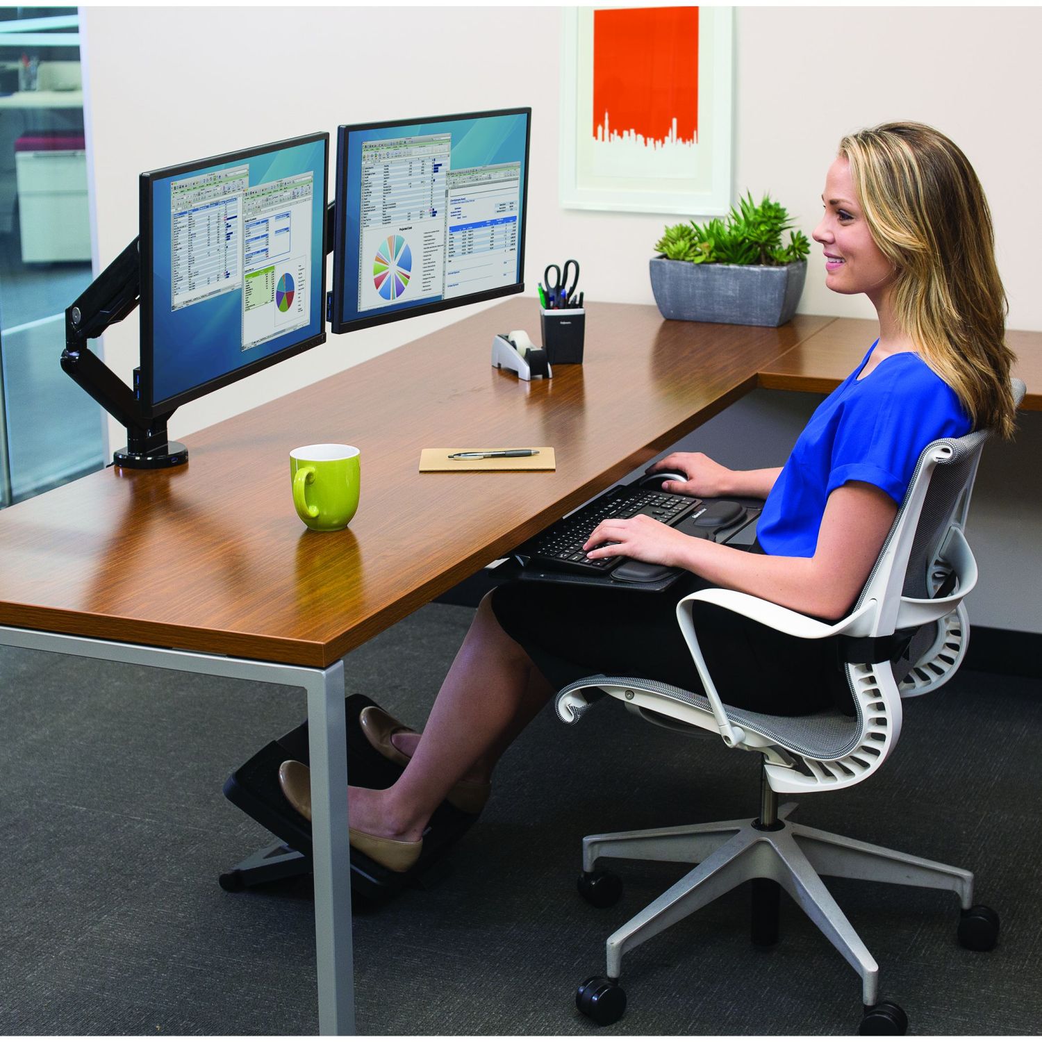 Platinum Series Doppel-Monitorarm Platinum Series Doppel-Monitorarm