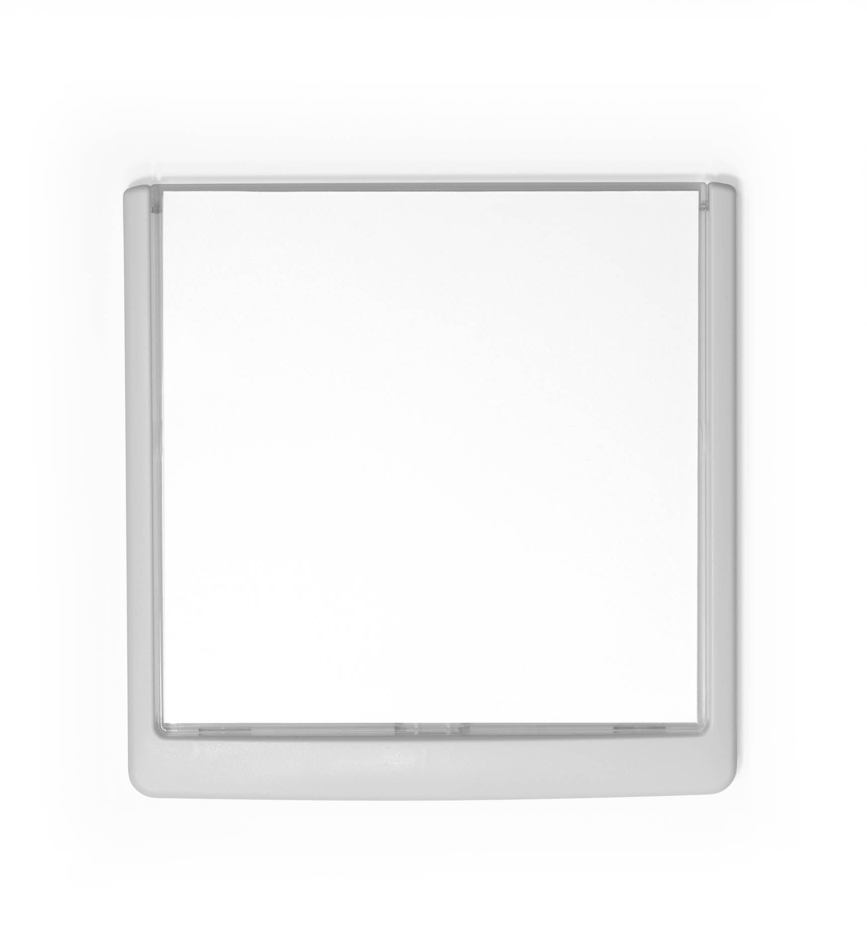 Türschild CLICK SIGN, Rahmen weiß, 149 x 148,5 mm, transparent Türschild CLICK SIGN, Rahmen weiß, 149 x 148,5 mm, transparent